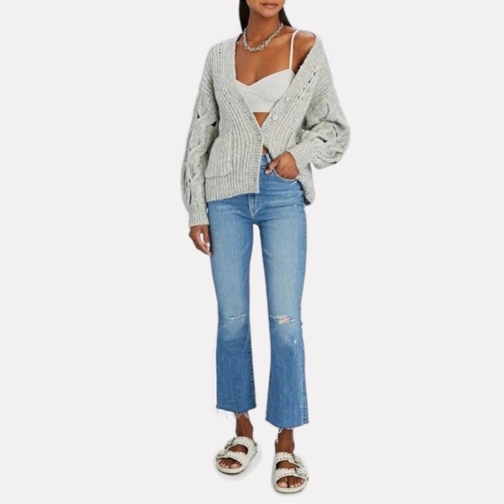 Mother Denim “the hustler ankle fray” jeans in understudy